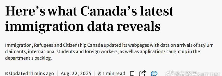 海外华人必看：2025年加拿大移民数据大跳水，留学生骤减70%背后原因揭秘