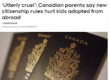 加拿大公民身份新规：海外出生子女权益扩大，收养家庭权益引关注