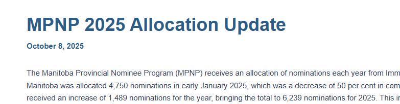 重磅!加拿大曼省移民配额暴涨31.3%,这些申请者将成最大赢家