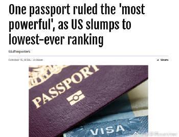 2024全球护照排名大洗牌!新加坡三连冠,美国20年来首次跌出前十